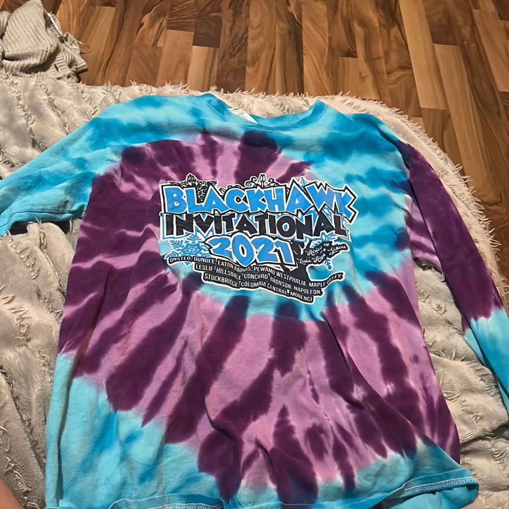 Tie dye cheer shirt long sleeve